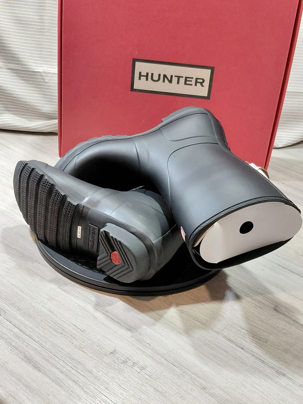 NEW Hunter Womens Black Original Short Waterproof Rain Boots SIZE 10